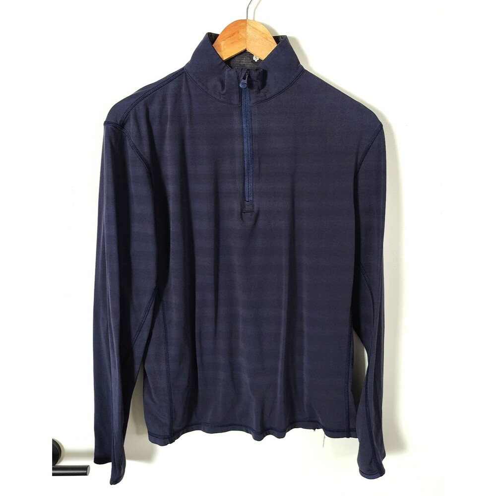 Greyson Quarter Zip Pullover Men Small Stretch Golf Performance Wolf Logo